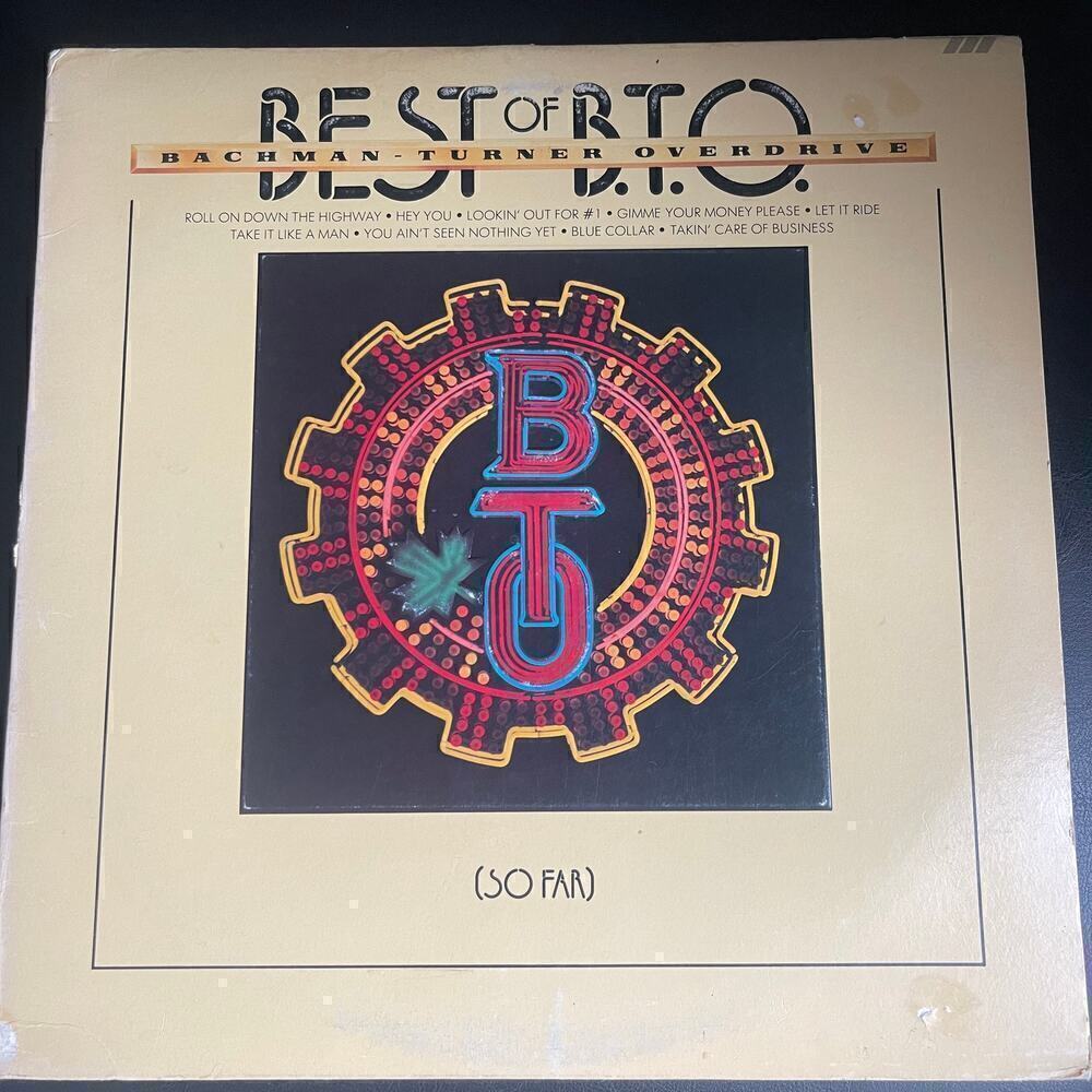 Bachman-Turner Overdrive Best of B.T.O "So Far" 1975 Mercury Vinyl LP